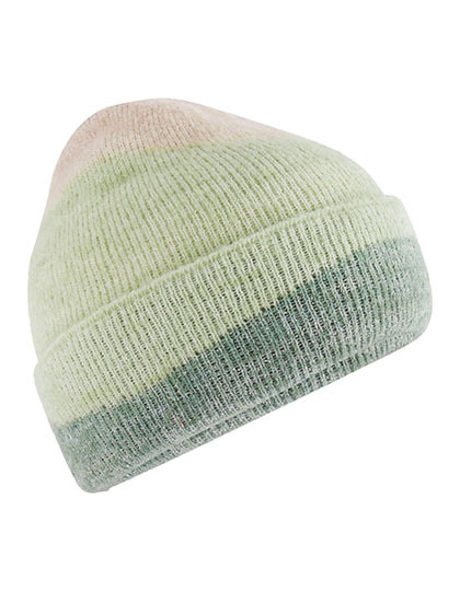 Modna czapka beanie CB532 - Almond & Pistachio & Dusty Green