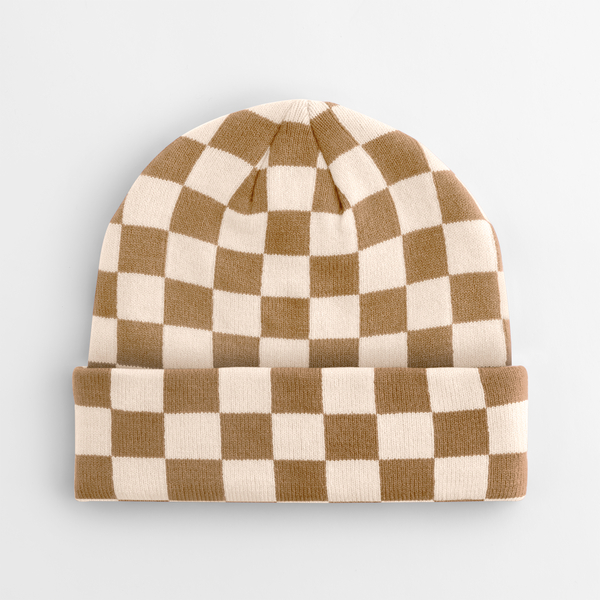 Stylowa czapka beanie CB531 - Biscuit & Almond