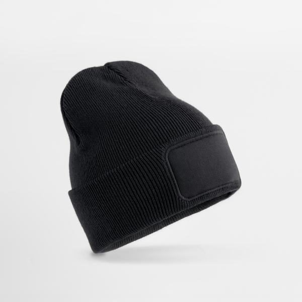 Dziecięca czapka beanie z naszywką CB445B - Black