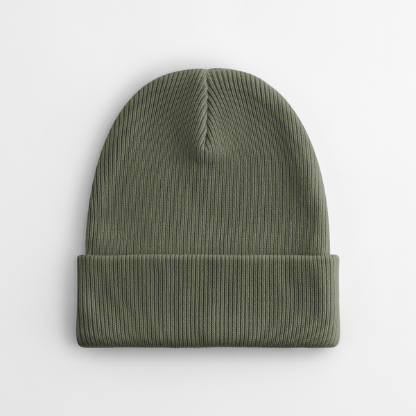 Czapka Beanie Bawelniana Dwuwarstwowa CB830N - Olive Green