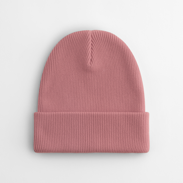 Czapka Beanie Bawełniana Dwuwarstwowa CB830N - Rose Pink