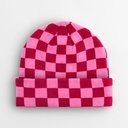 Stylowa czapka beanie CB531 - Classic Red & True Pink