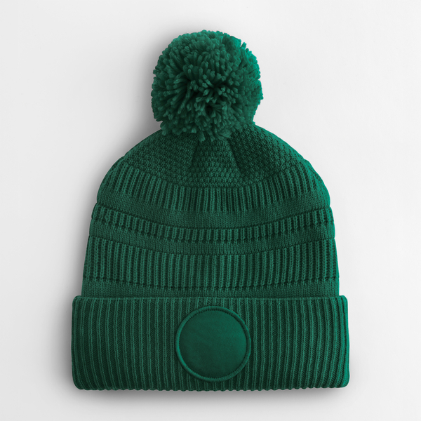Czapka Beanie z Pomponem z Recyklingu CB530R - Bottle Green