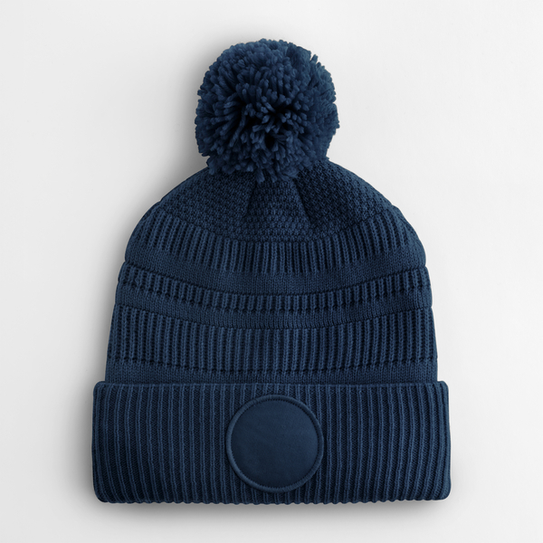 Czapka Beanie z Pomponem z Recyklingu CB530R - French Navy