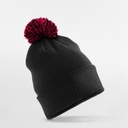 Dziecięca czapka beanie CB443B - Black & Classic Red