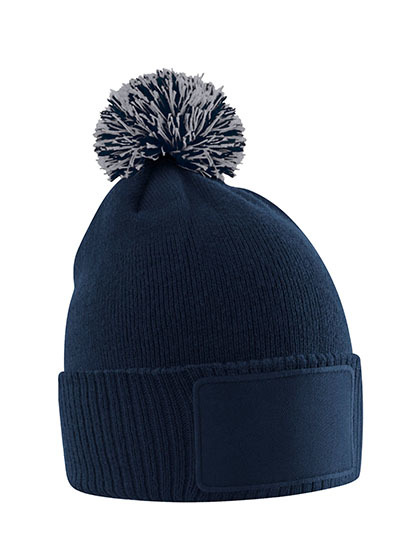 Dziecieca czapka beanie CB443B - French Navy & Light Grey