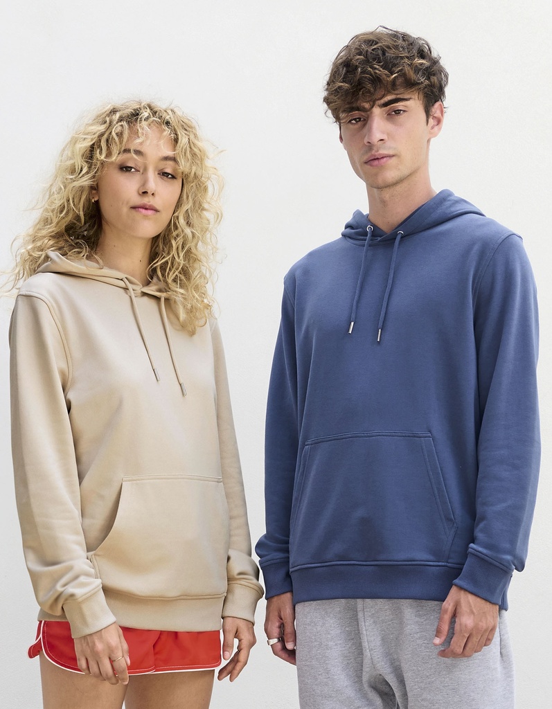 Bluza Z Kapturem Kieszenia Kangurka Bawelna Organiczna L04232 - Folk Pink