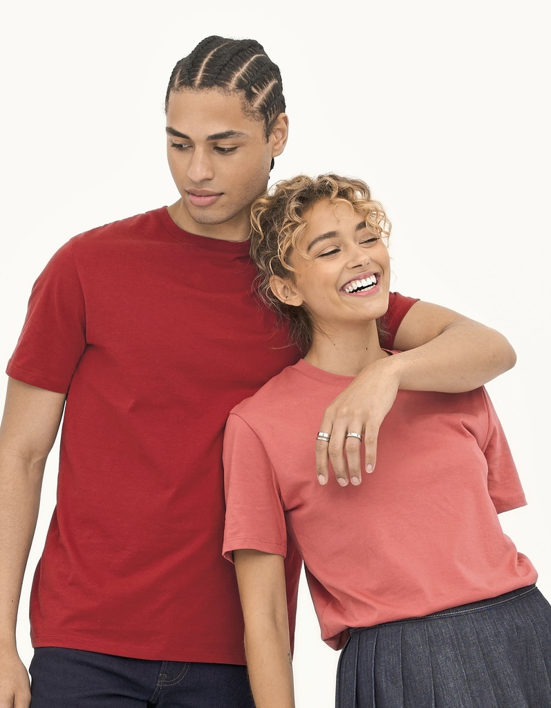 Koszulka Unisex Klasyczna Bawełna w Konwersji L03981 - Denim