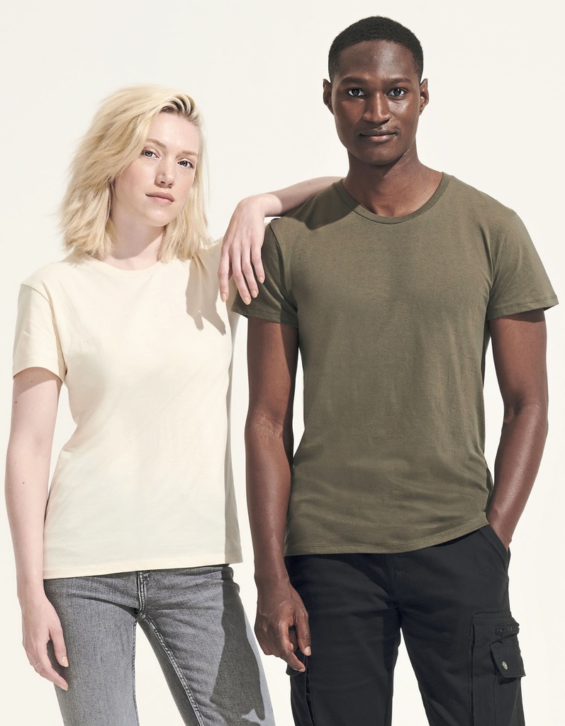 T-shirt Klasyczny Unisex Bawełna Recykling L04233 - Mouse Grey (Solid)