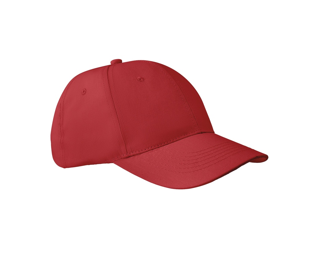 Czapka 6-panelowa Bawelniana LC04096 - Bright Red