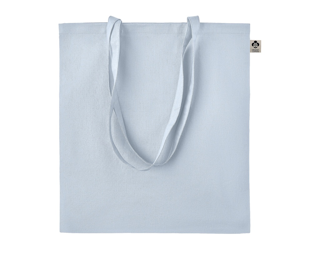 Torba Bawełniana Organiczna Dlugie Uchwyty LB04091 - Blue
