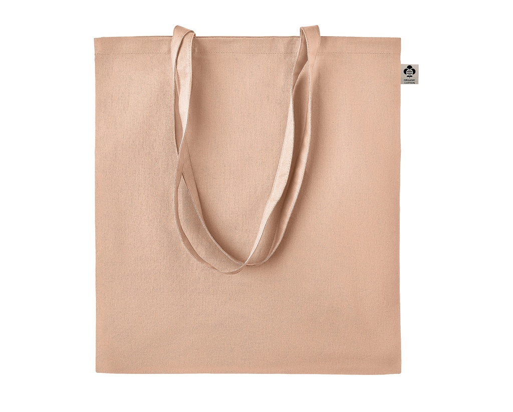 Torba Bawełniana Organiczna Dlugie Uchwyty LB04091 - Peach