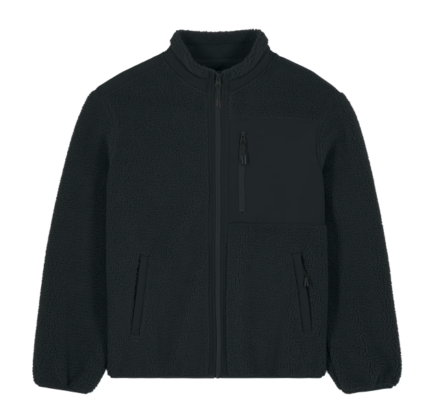 Brooker uniseksowa kurtka sherpa STJU248 - Black