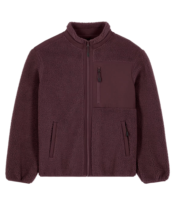 Brooker uniseksowa kurtka sherpa STJU248 - Red Brown