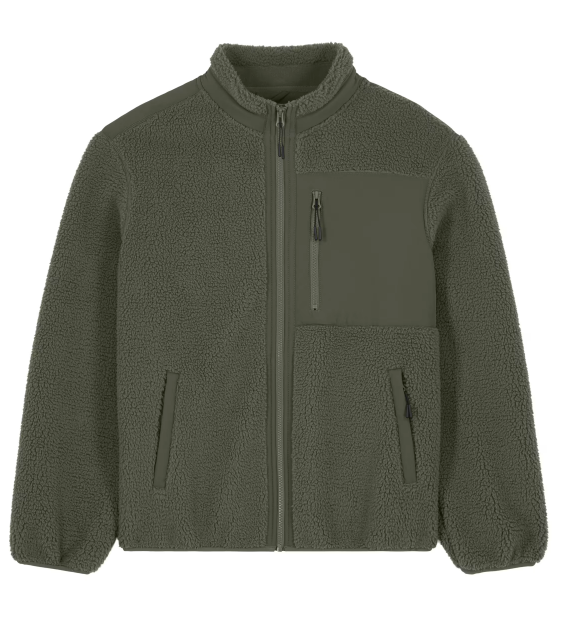 Brooker uniseksowa kurtka sherpa STJU248 - Khaki