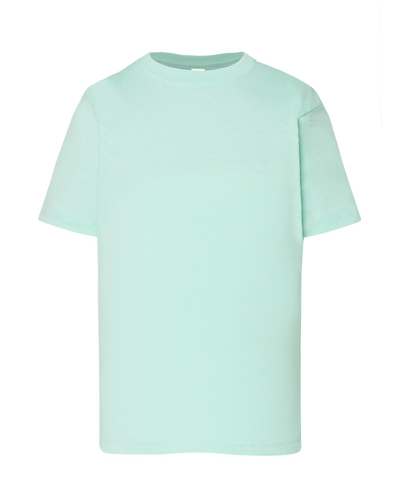 T-Shirt Dziecięcy Klasyczny Bawełniany JHK150K - Mint Green