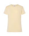 Damski t-shirt slim JHK152 - Buttercream