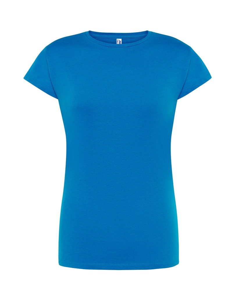Damski t-shirt slim JHK152 - Aqua