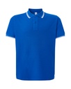 Męskie Polo Regular JHK510 - Royal Blue & White