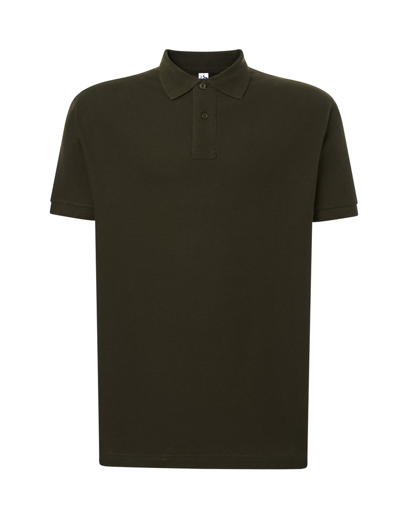 Koszulka Polo Klasyczna Bawelniana Pika JHK510 - Forest Green