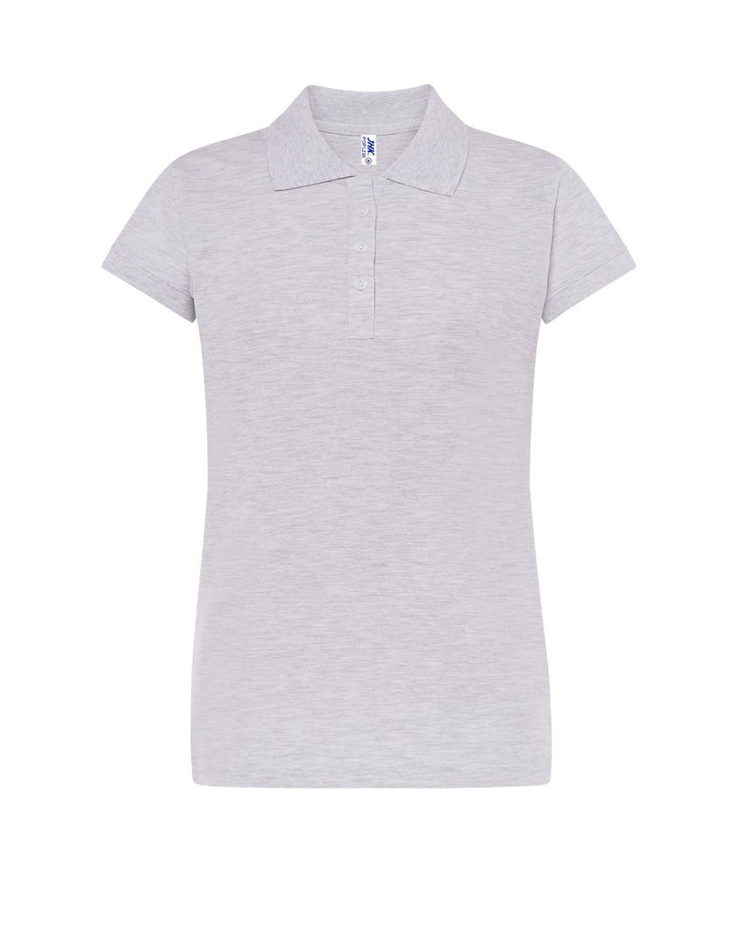 Damska koszulka polo Slim JHK511 - Ash Melange