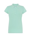 Koszulka Polo Damska Slim Bawełniana Pique JHK511 - Mint Green