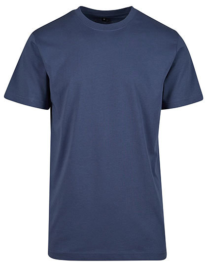 T-shirt Meski Slim Bawelniany BY004 - Vintage Blue