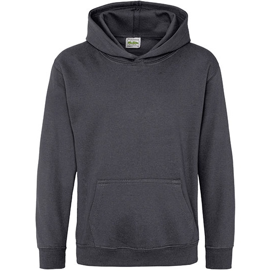 Bluza Dziecieca Klasyczna Czesana z Kapturem JH001K - Storm Grey (Solid)
