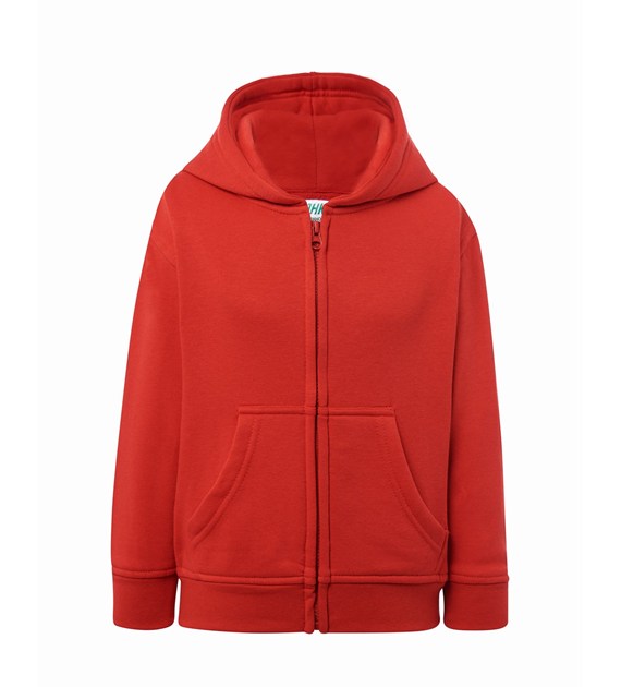 Bluza z kapturem dziecięca na zamek JHK425 - Red