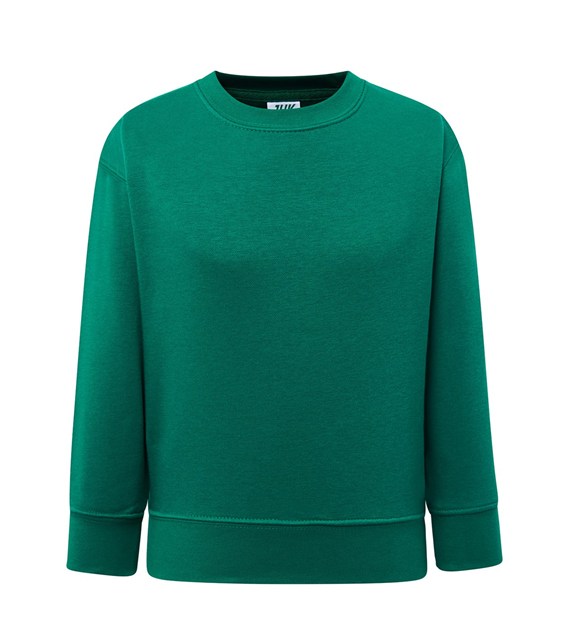 Bluza dziecięca z okrągłym dekoltem JHK320 - Kelly Green