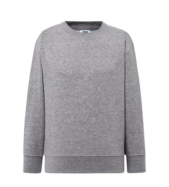 Bluza dziecieca z okraglym dekoltem JHK320 - Grey Melange