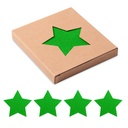 Zestaw 4 podkladek, RPET filc CX1480-09 - Zielony