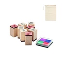 Drewniane pieczątki świąteczne - Bezowy