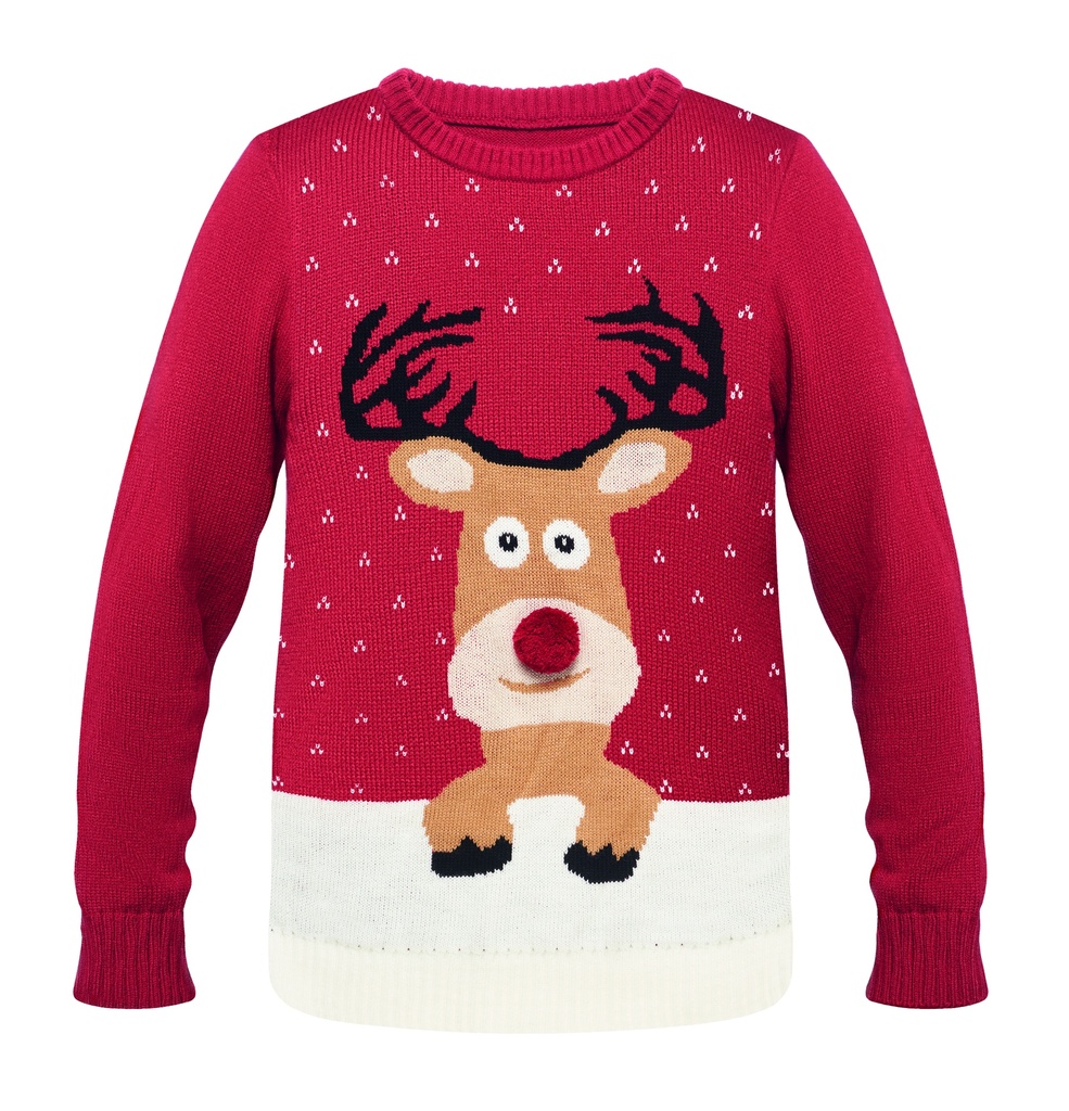 Sweter swiateczny L/XL CX1522-05 - Czerwony