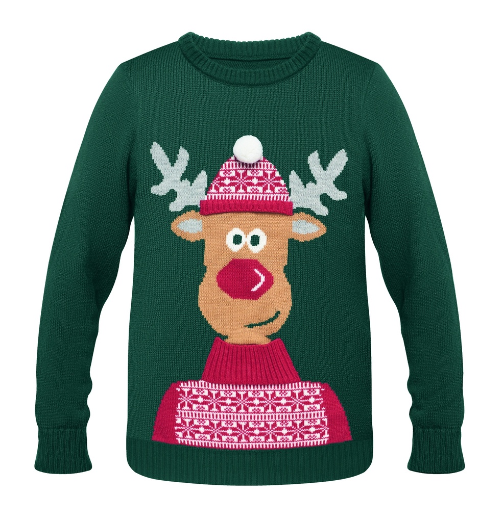 Sweter swiateczny L/XL CX1522-09 - Zielony