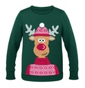 Sweter swiateczny L/XL CX1522-09 - Zielony