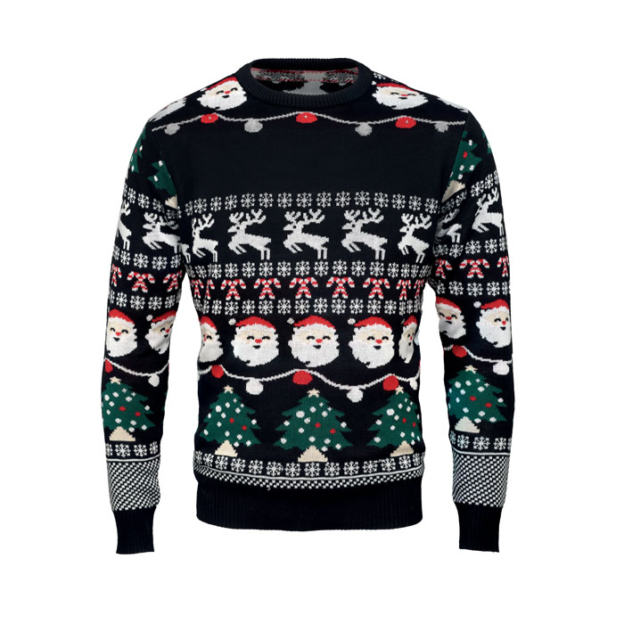 Swiateczny sweter LED L/XL CX1554-03 - Czarny
