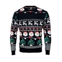Swiateczny sweter LED L/XL CX1554-03 - Czarny