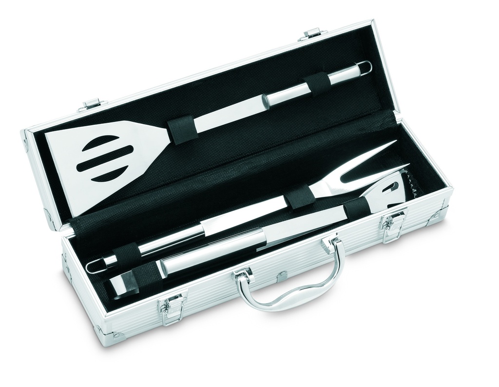 Aluminiowa walizka do barbecue IT3475-14 - Srebrny