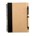 Notes z dlugopisem IT3775-03 - Czarny