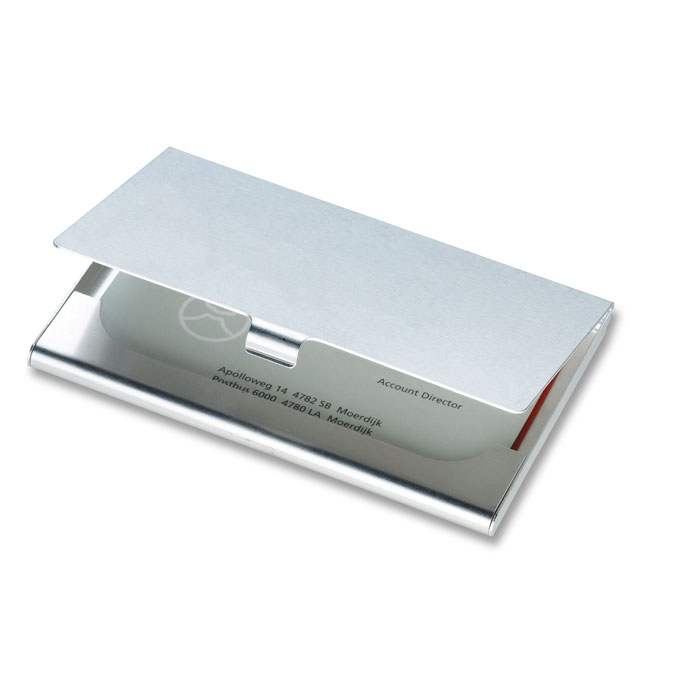 Aluminiowy wizytownik KC2225-17 - Srebrny Blyszczacy