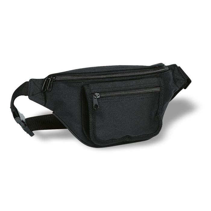Torba na biodro z kieszenia KC5810-03 - Czarny