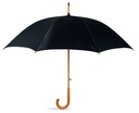Parasol z drewniana raczka KC5131-03 - Czarny