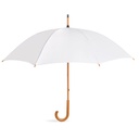 Parasol z drewniana raczka KC5132-06 - Bialy