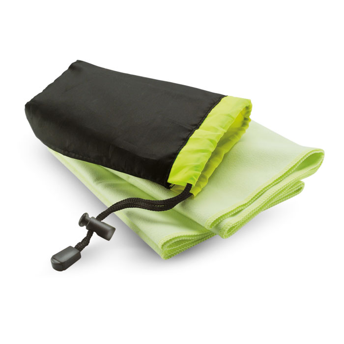 Recznik sportowy w etui KC6333-09 - Zielony