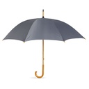 Parasol z drewniana raczka KC5132-07 - Szary