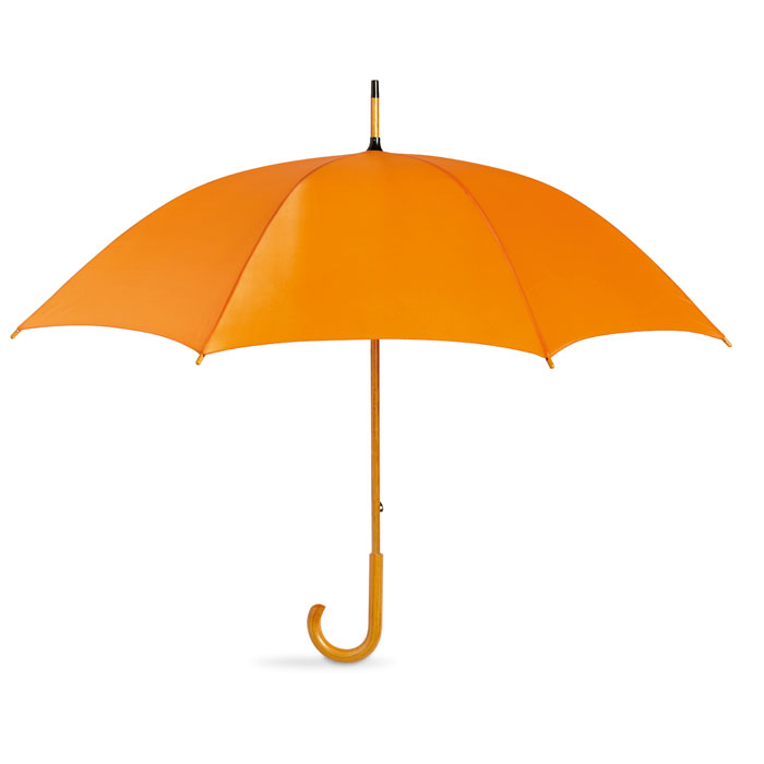 Parasol z drewniana raczka KC5132-10 - Pomaranczowy