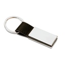 Brelok z PU, kwadrat KC6788-03 - Czarny