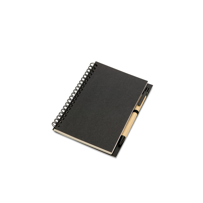 B6 Notes z dlugopisem KC7012-03 - Czarny