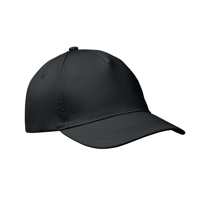 5-panel czapka z daszkiem 160 MO1447-03 - Czarny